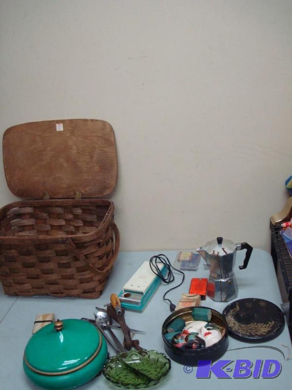 Basket Filled With Some Items, Some Vintage...