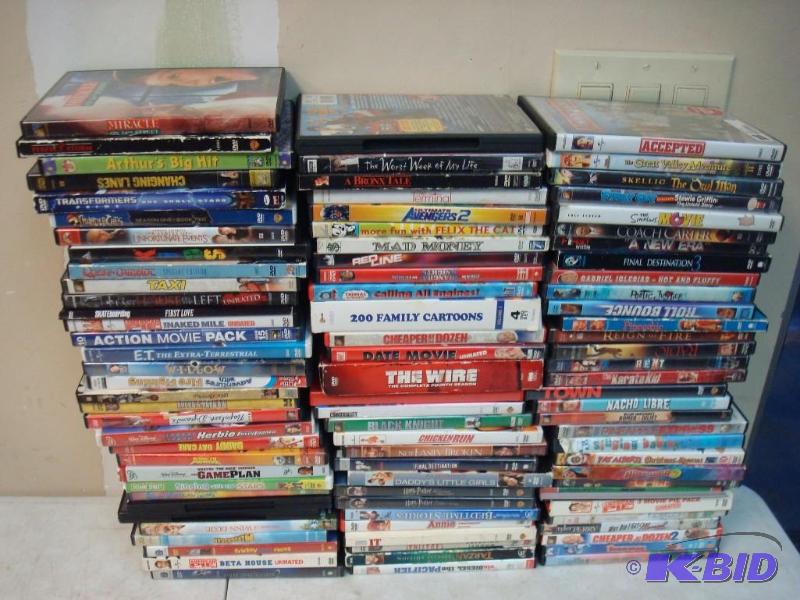 Lot Of Around 90 DVDs USED, SCRATCHED, UNTES...