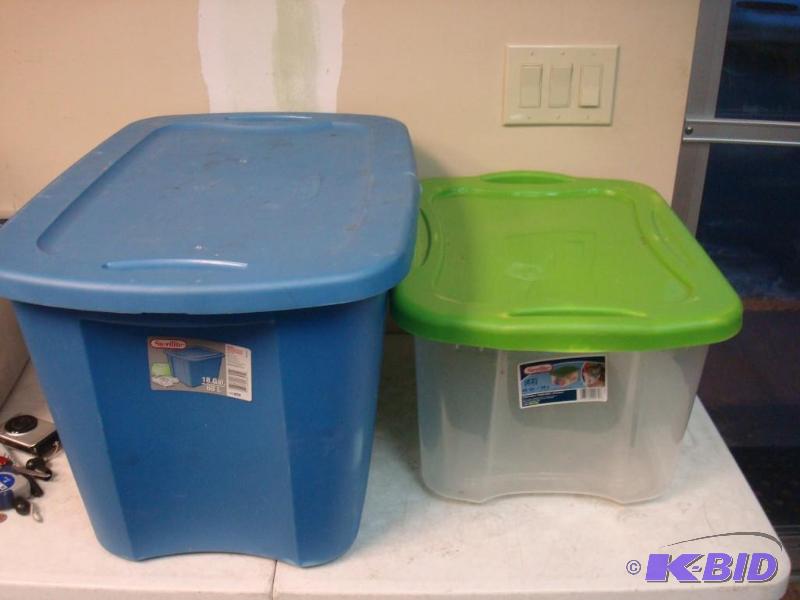Two Bins With Lids...