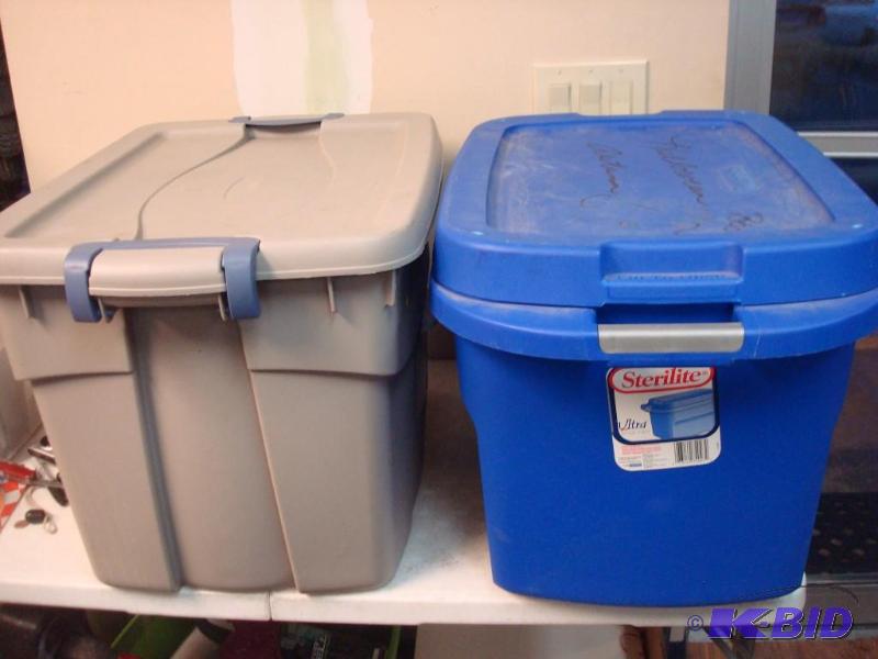 Two Bins With Covers...