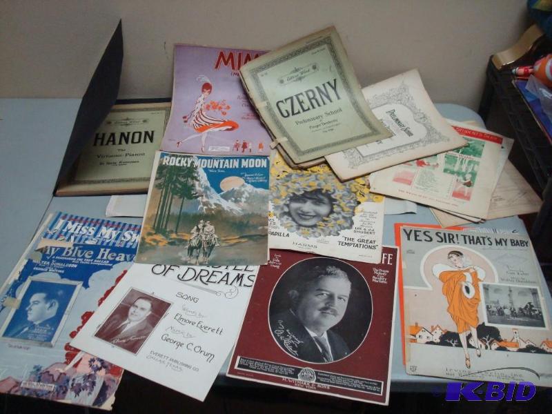 Lot of Vintage Sheet Music, Some Have Loose P...