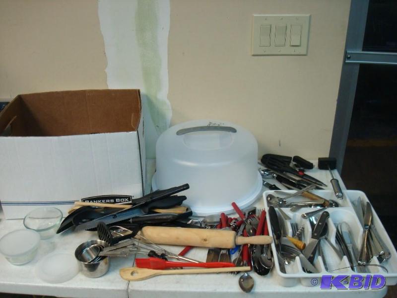 Lot Of Kitchen Utensils , Silverware...