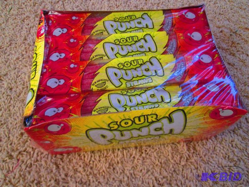 lot 19 image: Full box of Sour Punch Straws...