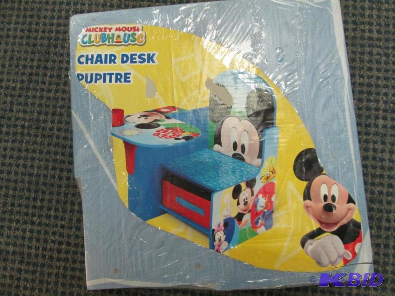 lot 60 image: Mickey Mouse Clubhouse chair and desk...