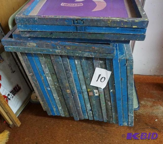 1 Lot of Metal Silk Screen Frames In Good Con...