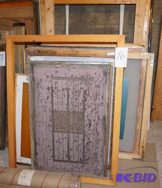 1 Lot of Wood Silk Screen Frames In Assorted ...