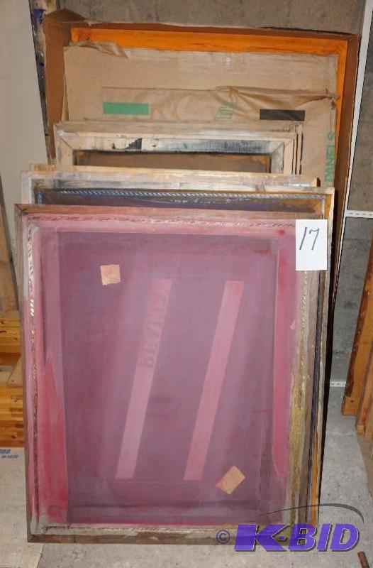 1 Lot of Wood Silk Screen Frames In Assorted ...