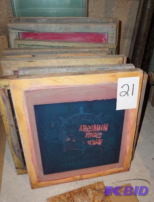 1 Lot of Wood Silk Screen Frames In Assorted ...