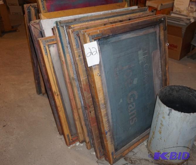 1 Lot of Wood Silk Screen Frames In Assorted ...