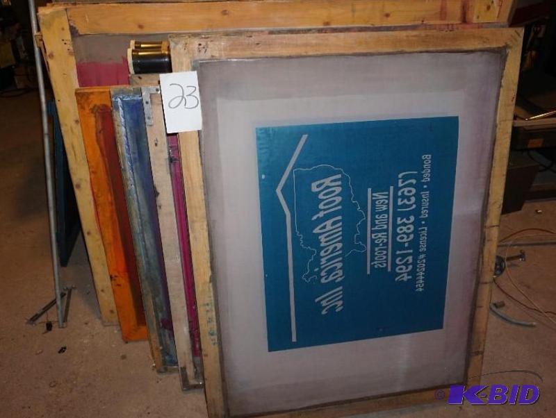 1 Lot of Wood Silk Screen Frames In Assorted ...