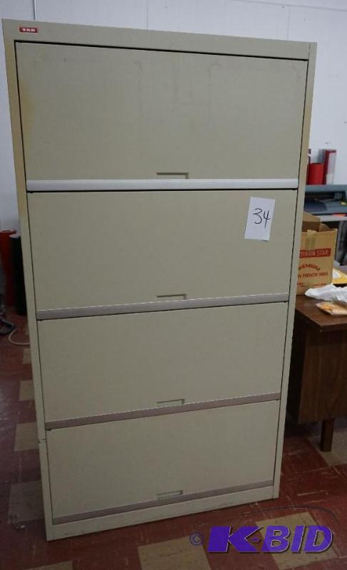Tab Brand Metal 5 12 - 4 Drawer Flip Up Fil...