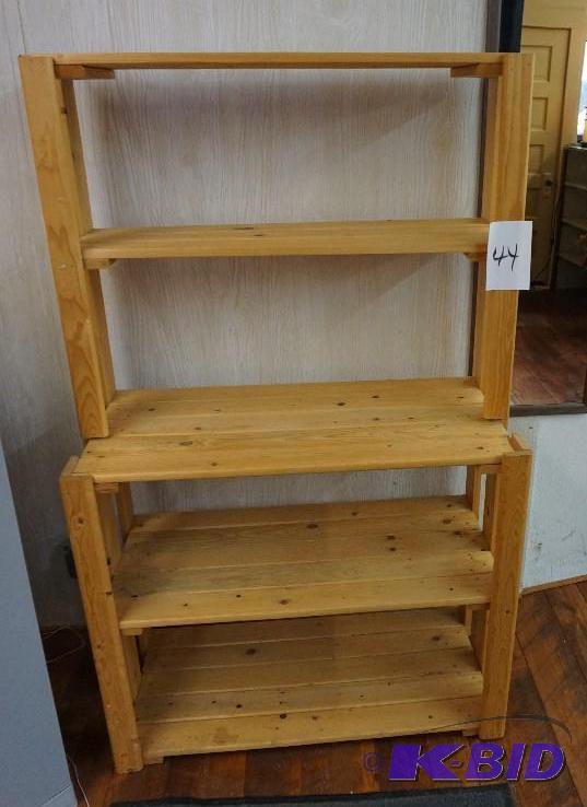 Wood 3 Shelf StorageDisplay Rack 5 Tall x 3...