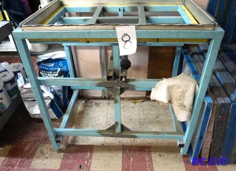 Metal Stand Hydraulic Silk Screen Stretching ...
