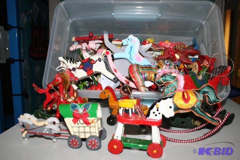Box of Rocking Horse Ornaments
