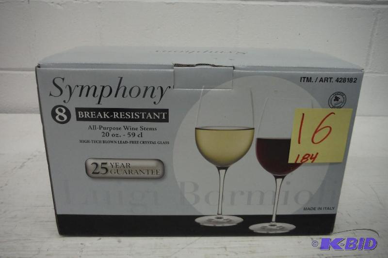 Symphony- 8 break resistant wine stems