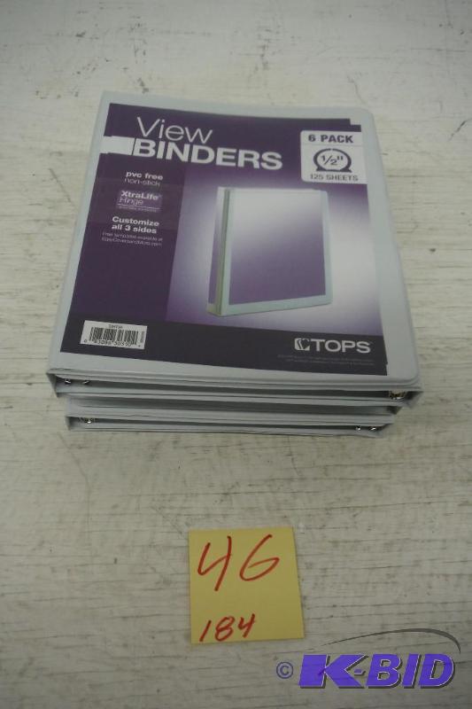 3 Pck of veiw Binders New