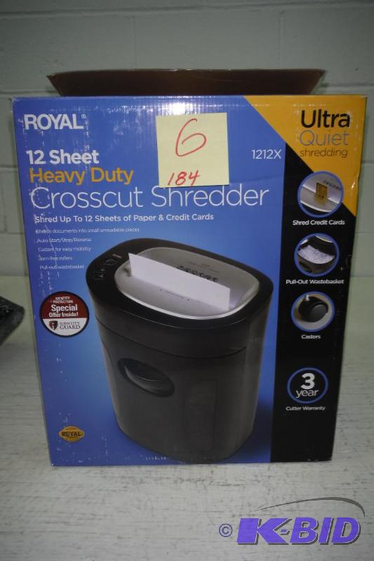 Royal 12 sheet Heavey Duty Crosscut Shredder