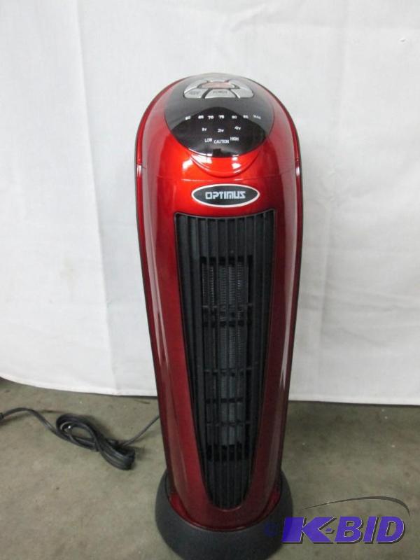 lot 23 image: Optimus 10001500 Watt Oscillating Tower Heater