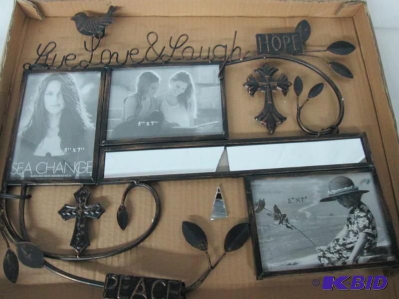 lot 47 image: Alcove LiveLoveLaugh Photo Frame Wall Art