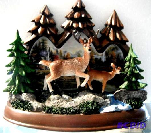 lot 109 image: Deer Figurine - Lights up - Used batteries (n...