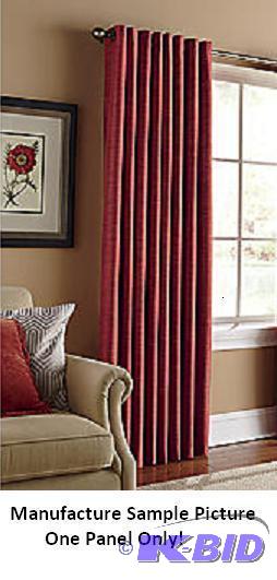 lot 123 image: One Brighton Thermal Grommet Curtain Panel - ...