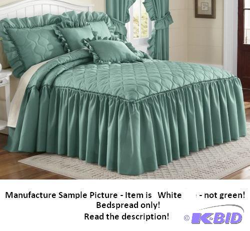 lot 136 image: Mayfield Bedspread with Skirting - Queen - It...