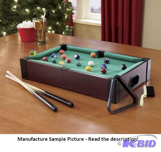 lot 21 image: Tabletop Billiards Game - Lets you rack em h...