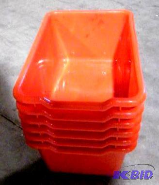lot 23 image: Lot of 6 Red Totes - 11.5" l x 7.5"...