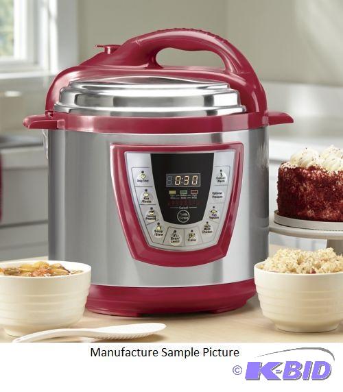 lot 29 image: Franklin Chef Multi Cooker - Red - Model FCP6...