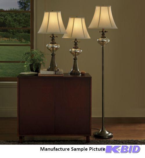 lot 33 image: Three Piece Bohemia Lamp Set - One floor lamp...