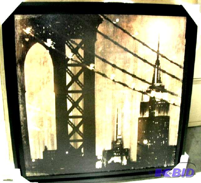 lot 54 image: Urban Cityscape - 33.5" x 33.5" - R...