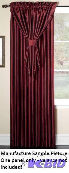 lot 96 image: One Somerset&nbspSolid Burgundy Curtain Pane...