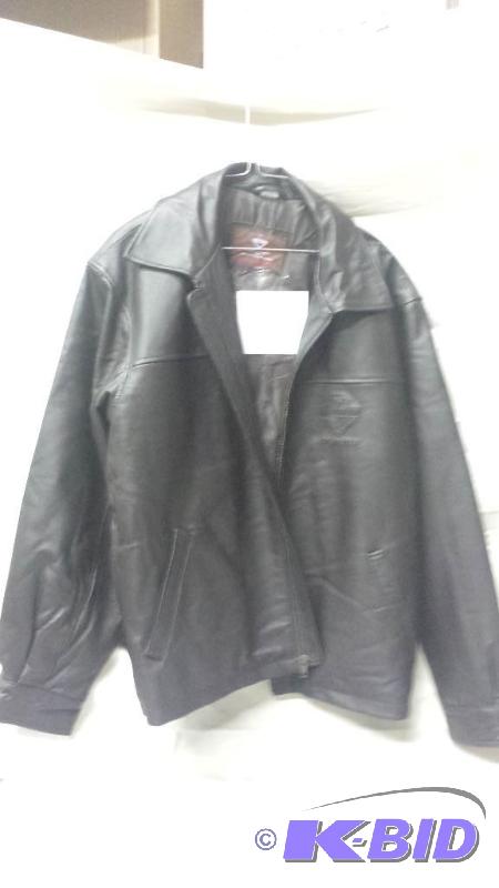 lot 110 image: Leather Jacket Large Brown