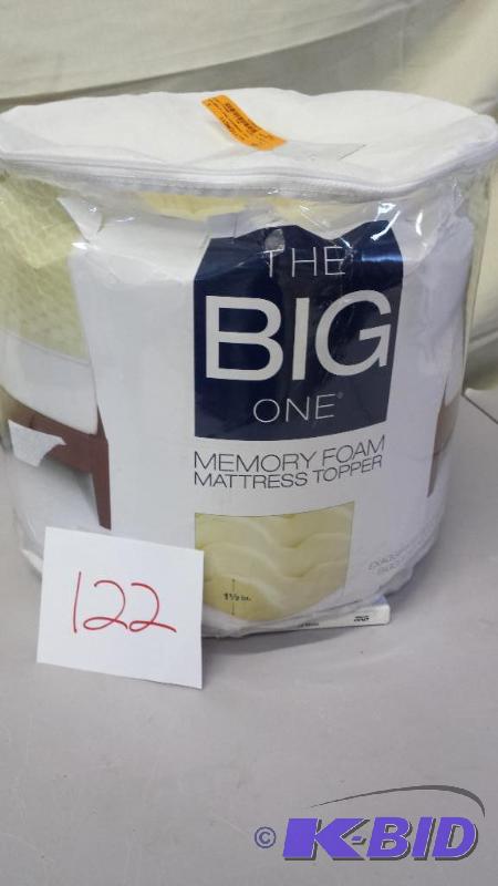 lot 122 image: Big One King Size Memory Foam
