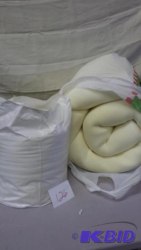 lot 126 image: Set of 2 1.5 Inch Memory Foam Mattresses Queen Size