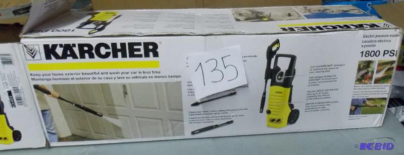 lot 135 image: Karcher Preassure Washer 1800 PSI