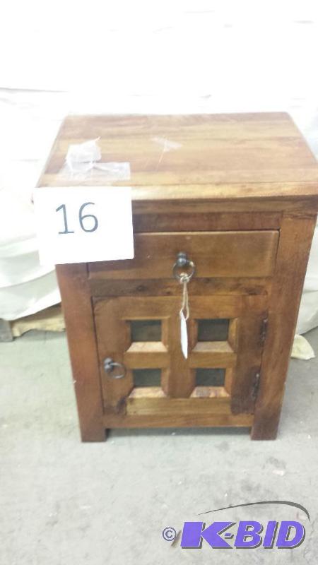lot 16 image: Natural Honey Wood Table