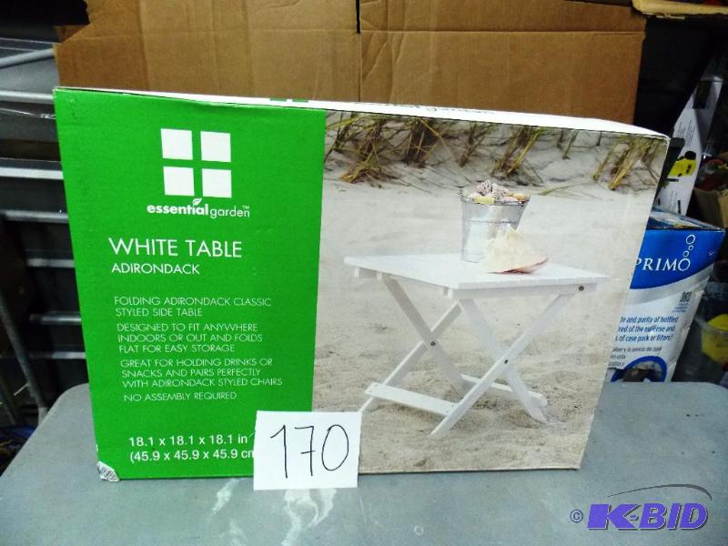 lot 170 image: White Table inspected all parts included