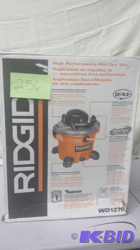 lot 256 image: Wet and dry Vac