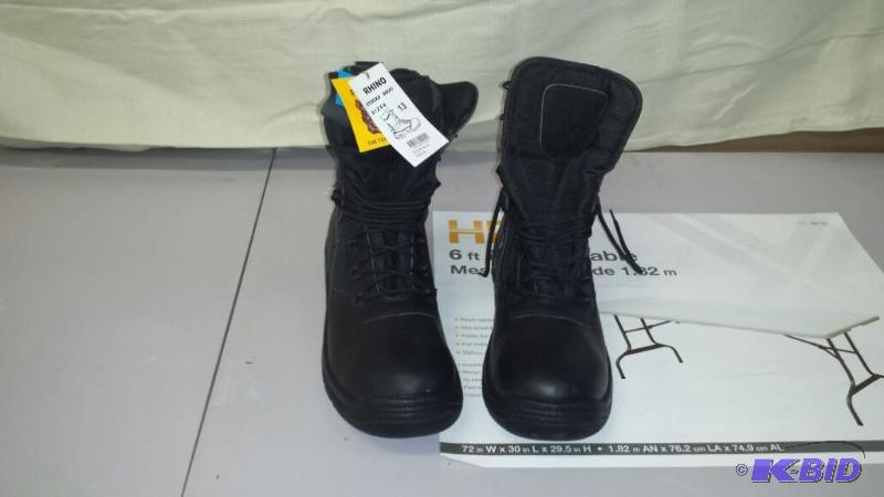 lot 37 image: Rhino Boots Size 13 Leather