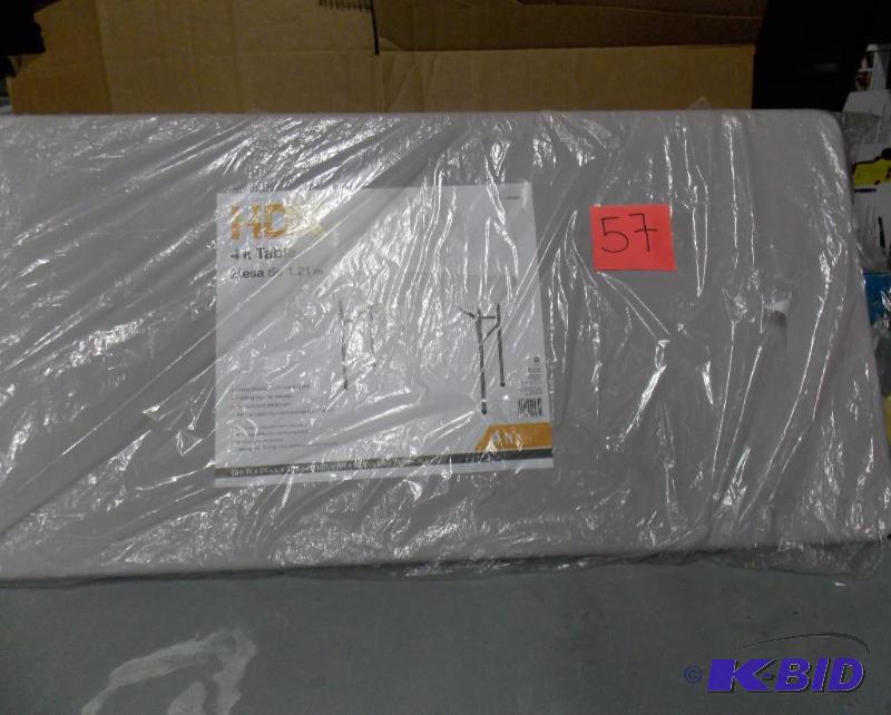 lot 57 image: HDX 4 Ft Foldable Table