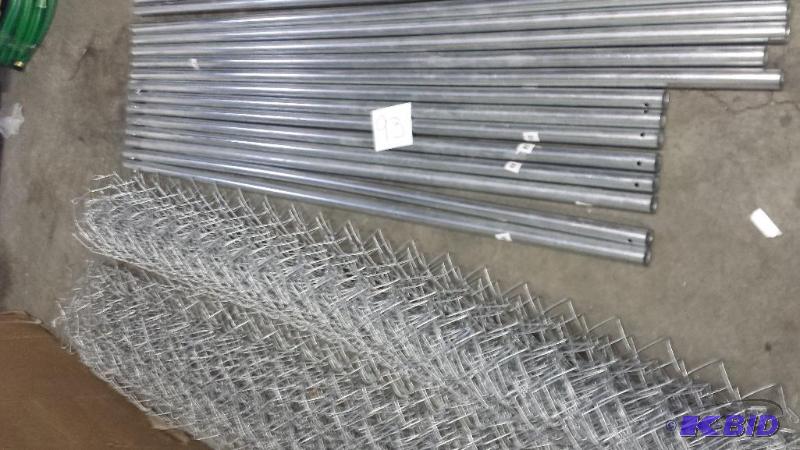 lot 93 image: Do it Yourself Dog Kennel 10 ft x 10 Ft x 6 Ft assembly required all parts present