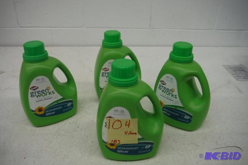 Lot of 4 Bottles of Detergent