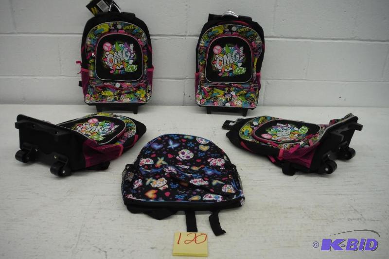 Lot of 5 Backpacks