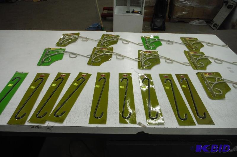 Lot of 9 Angle Brackets and 9-12 extender hooks