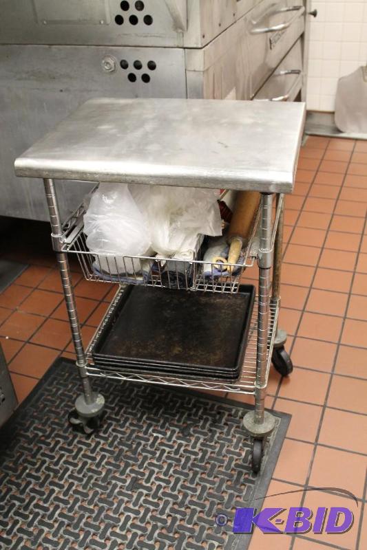 Portable Prep Table NSF Commercial Compact Si...