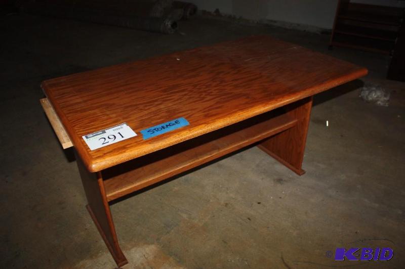 Wooden Table wBottom Shelf 28 x 48 x 27.