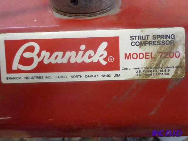 lot 103 image: Strut Compressor   Branick  Model 7200 ...