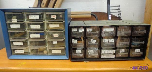 lot 107 image: 15 Drawer Organizer   Qty of 2  1 - 8" T...