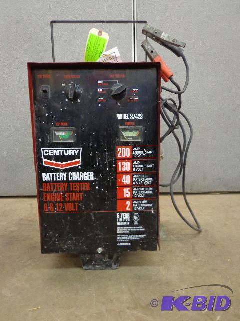 lot 121 image: Century Battery TesterCharger   Item is on a...